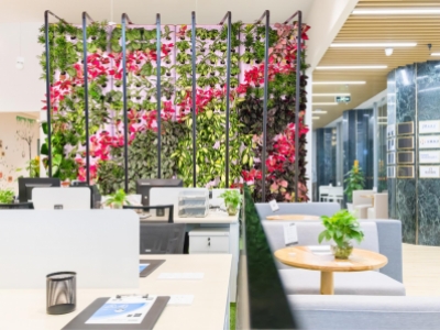 办公室 写字楼 小仓园  室内智能种植园 专种绿植 气派的 背景